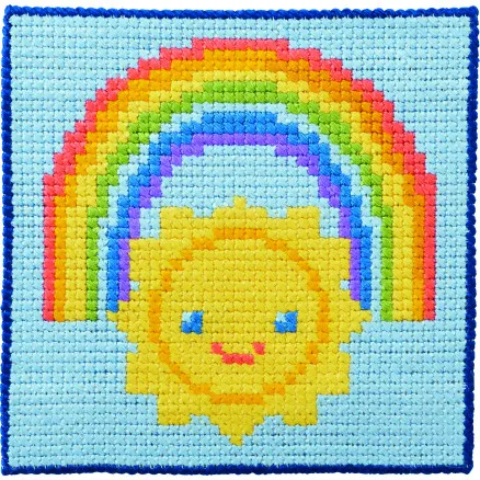 Permin Broderikit Barnstramaj Sol 25x25cm