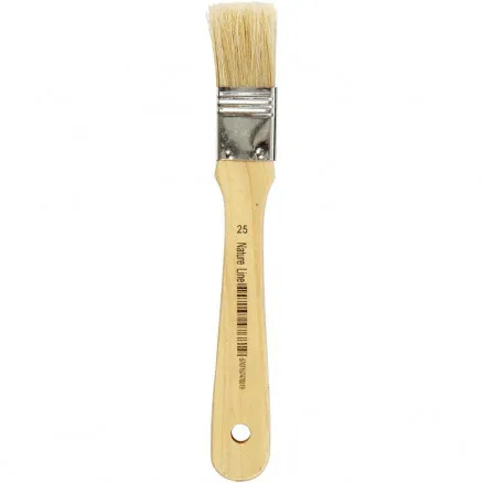 Lackpensel, L: 18,5 cm, B: 25 mm, platt, 12 st./ 12 förp.